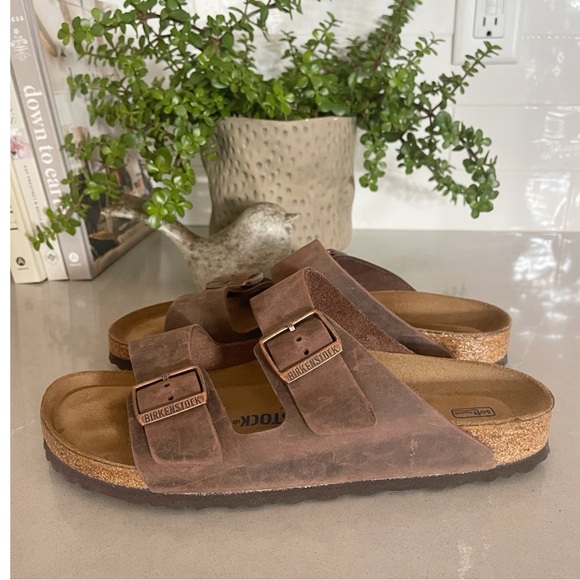 Birkenstock Arizona Habana Oiled Leather Like New Sandals - Picture 1 of 13